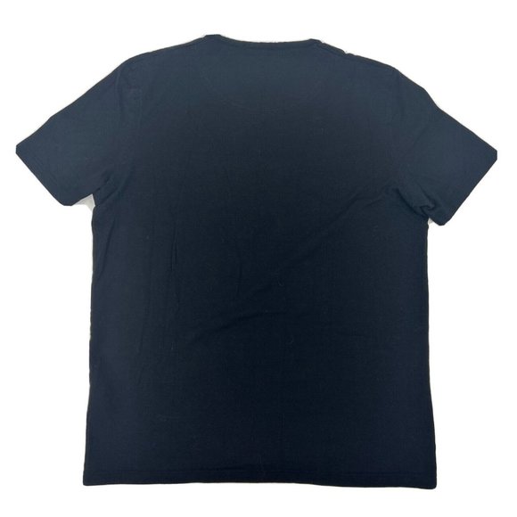 Hugo Boss Shirt Mens M Black Regular Fit‎ Short Sleeve V-Neck Long Staple Cotton - Picture 5 of 9